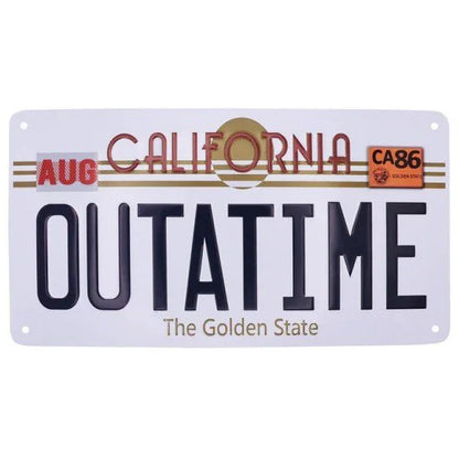 Back to the Future OUTATIME Replica Number Plate