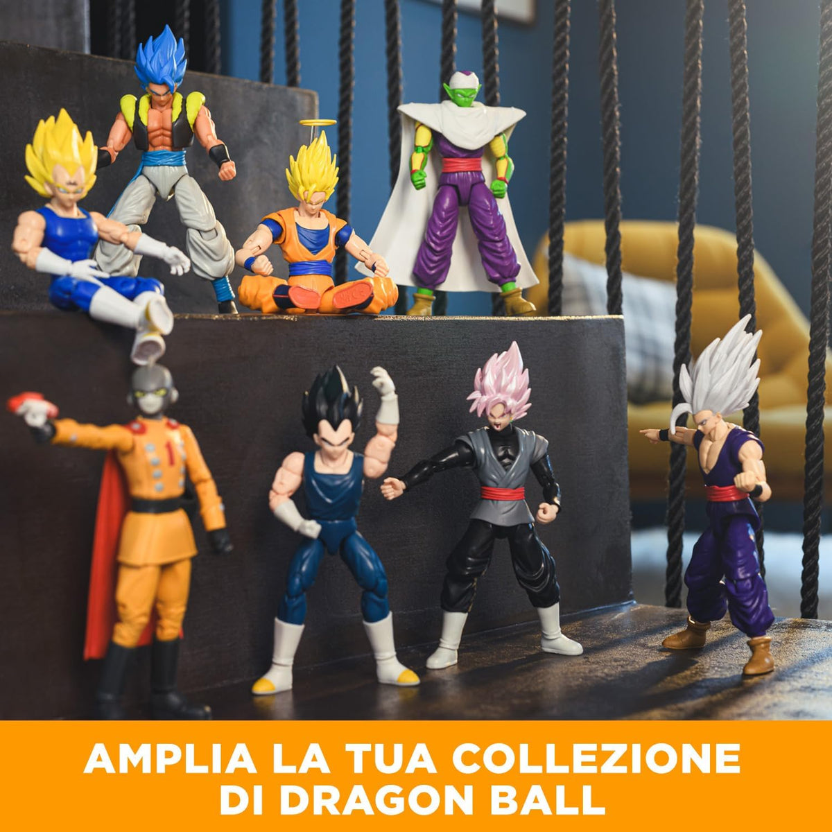 Dragon Ball - Dragon Stars Battle Pack 12cm Articulated Action Figures - Super Saiyan Blue Goku Vs Golden Frieza 2 Pack 3296580371693
