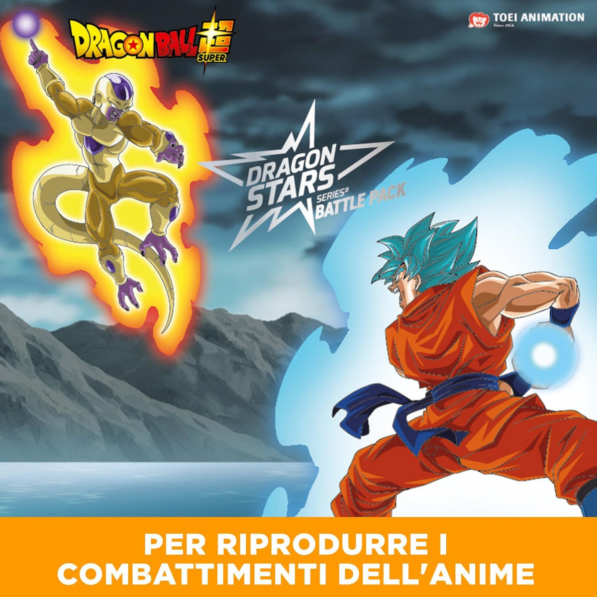 Dragon Ball - Dragon Stars Battle Pack 12cm Articulated Action Figures - Super Saiyan Blue Goku Vs Golden Frieza 2 Pack 3296580371693