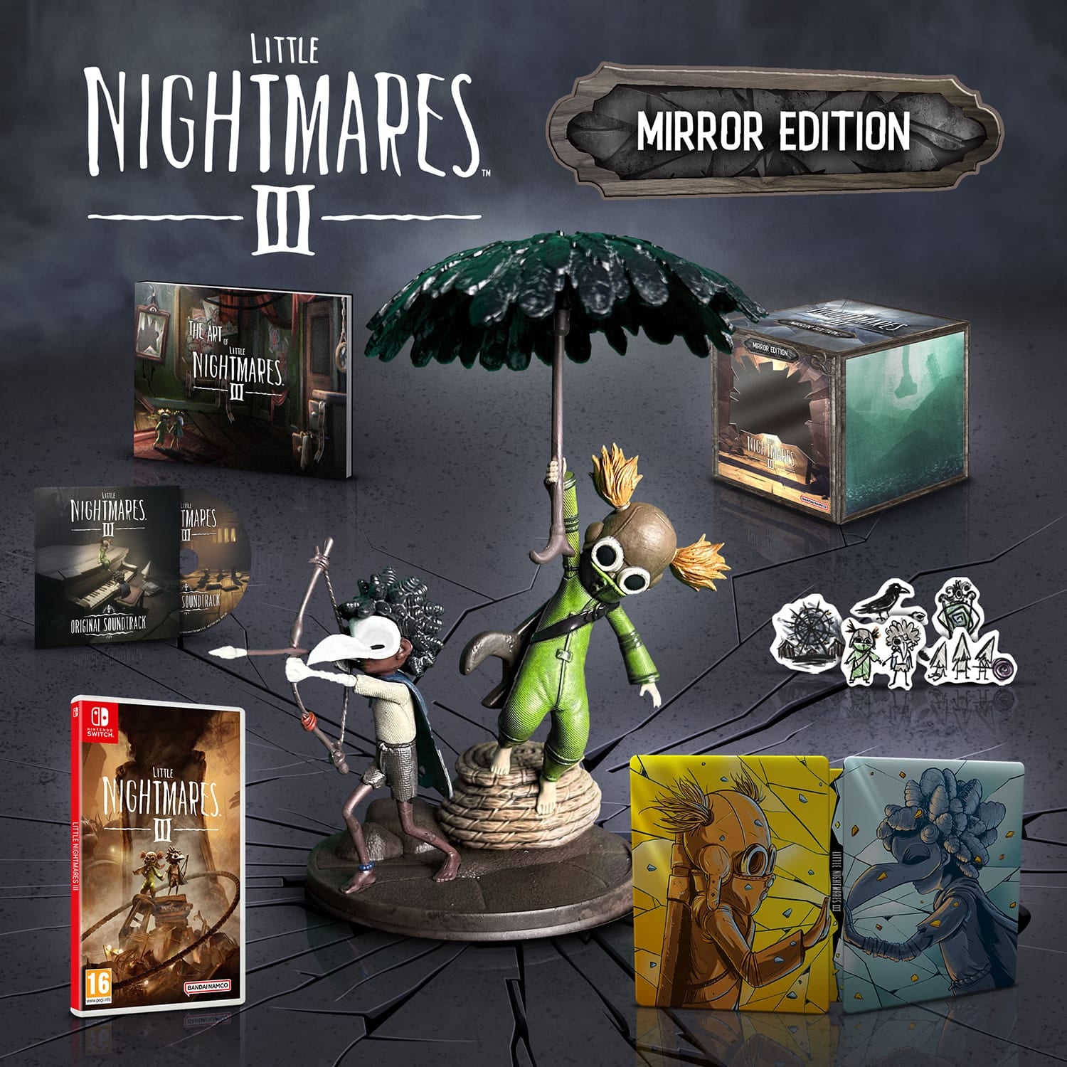 Little Nightmares III Mirror Edition Collectible Display Mirror Figurine Set With Themed Artwork 3391892037791