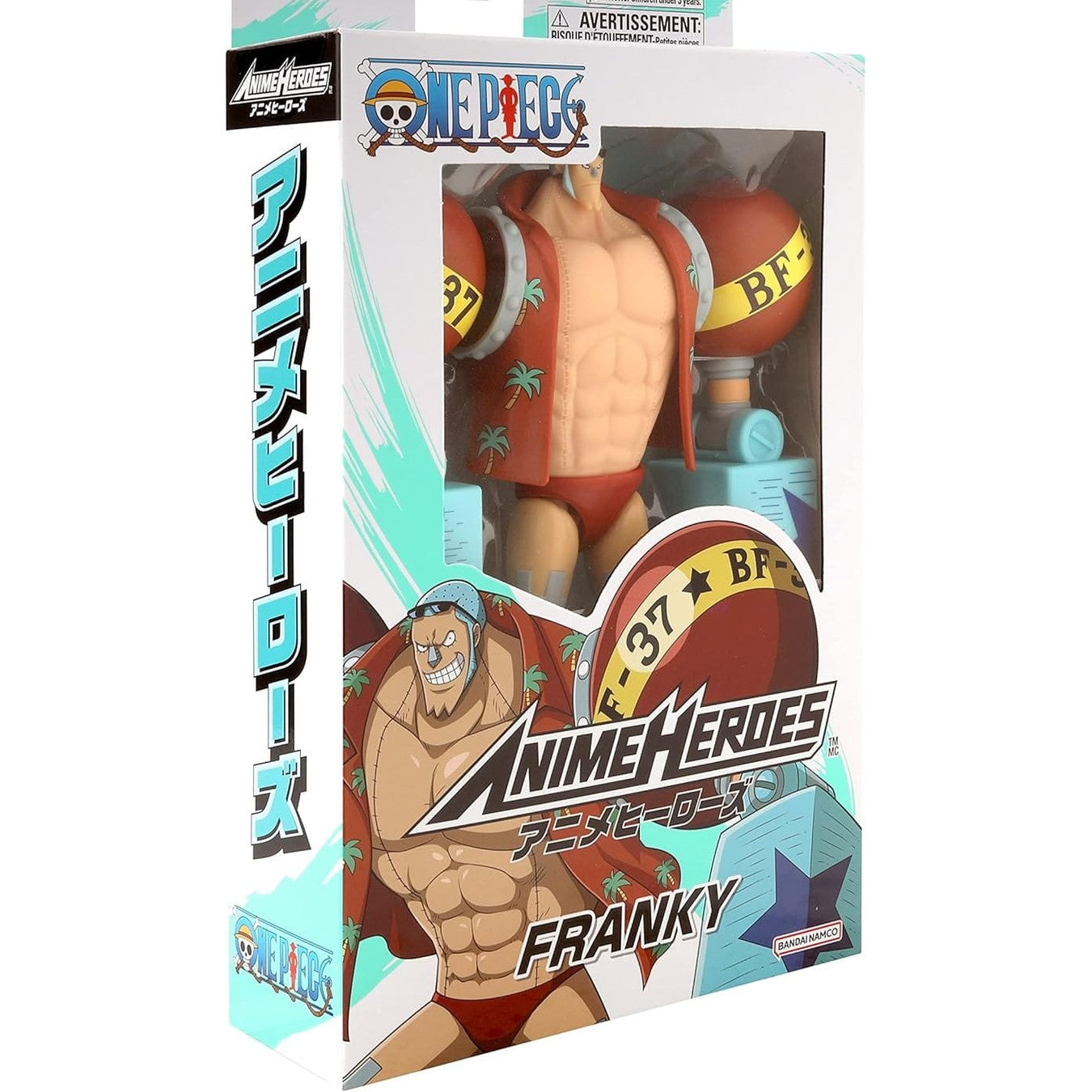 One Piece Anime Heroes 17cm Articulated Action Figure - Franky 3296580369386