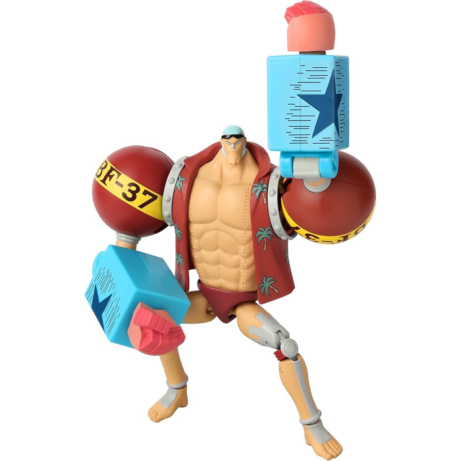 One Piece Anime Heroes 17cm Articulated Action Figure - Franky 3296580369386