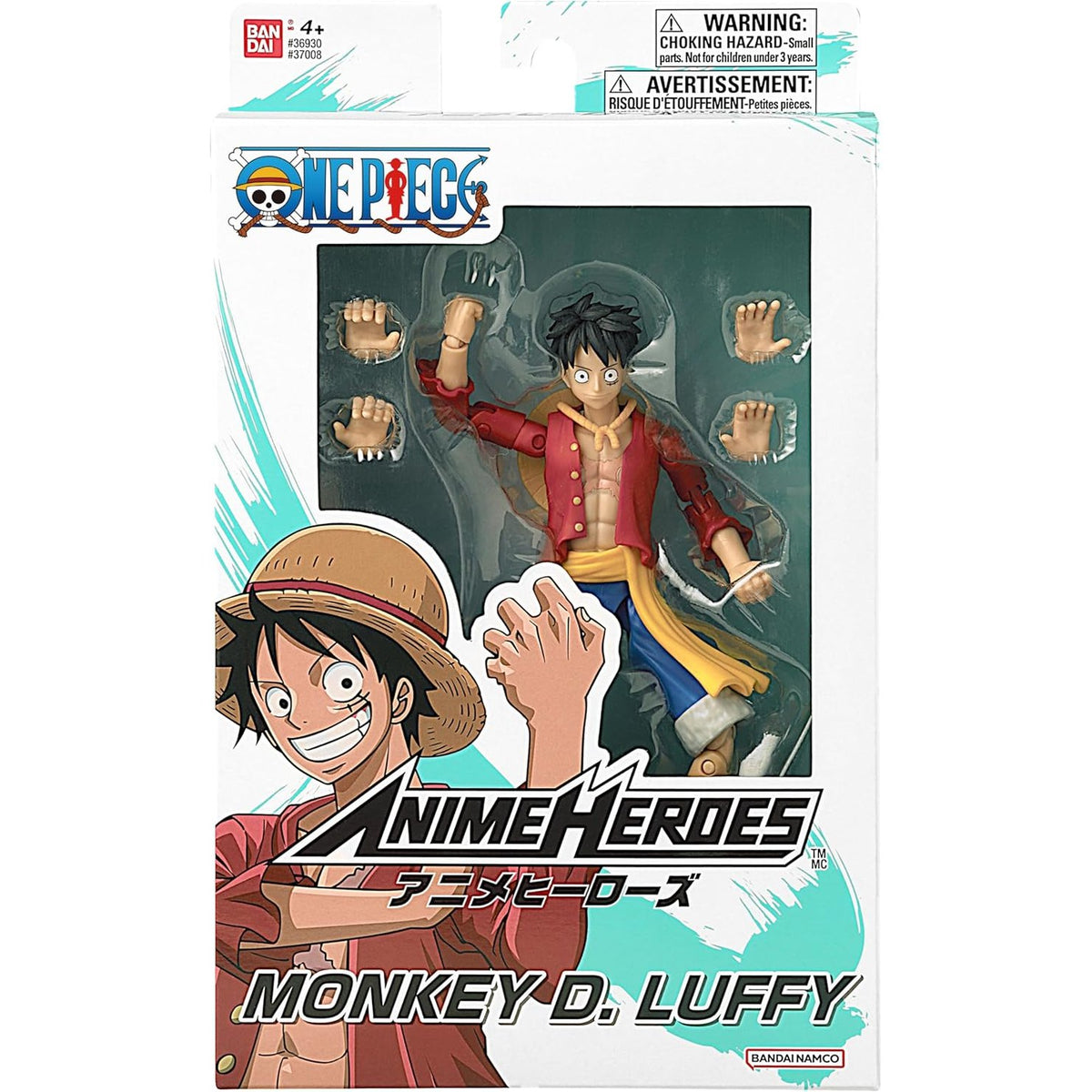 One Piece Anime Heroes 17cm Articulated Action Figure - Monkey D. Luffy 3296580370085