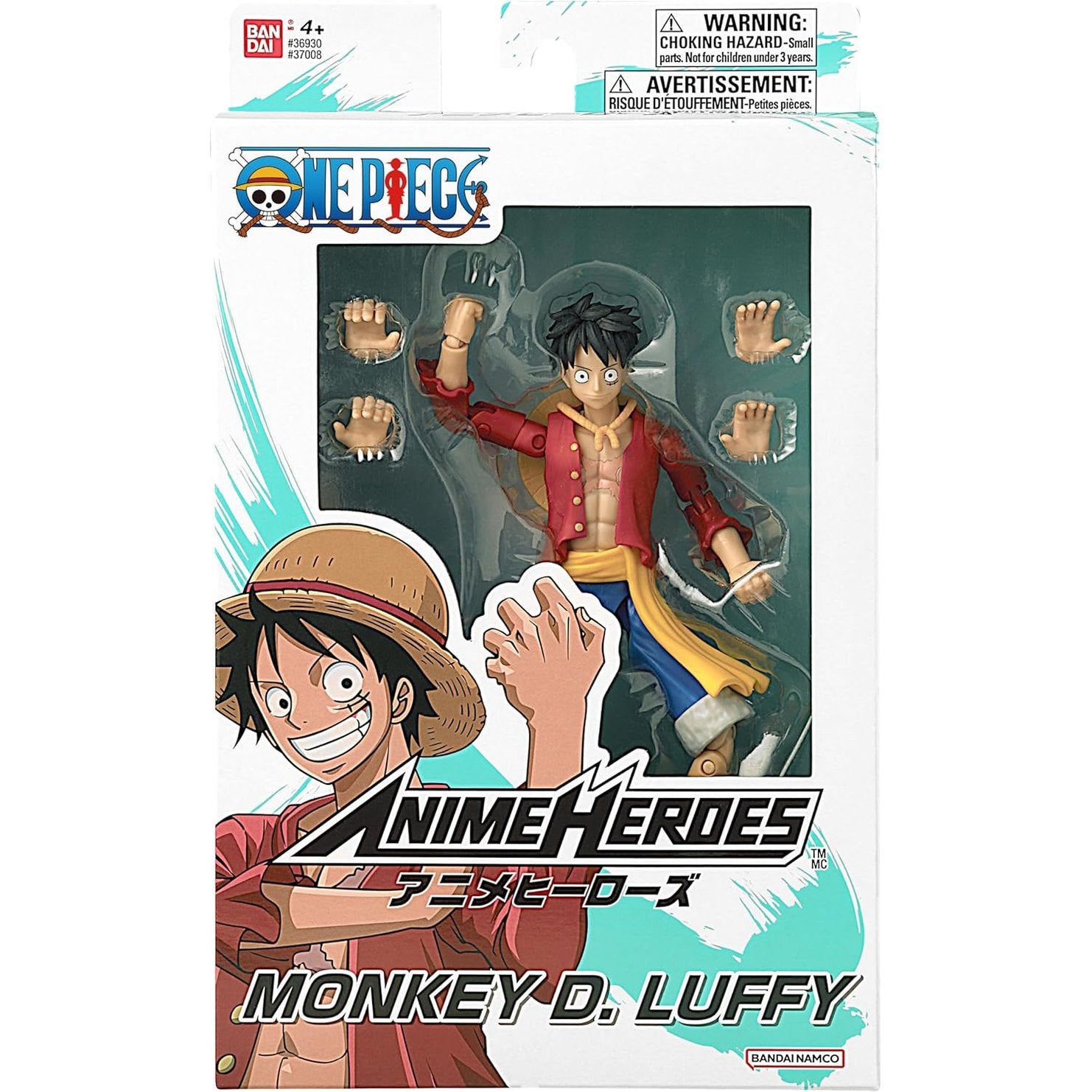 One Piece Anime Heroes 17cm Articulated Action Figure - Monkey D. Luffy 3296580370085