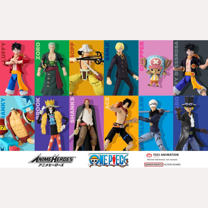 One Piece Anime Heroes 17cm Articulated Action Figure - Monkey D. Luffy 3296580370085