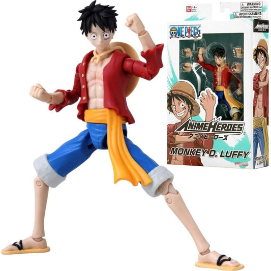 One Piece Anime Heroes 17cm Articulated Action Figure - Monkey D. Luffy 3296580370085