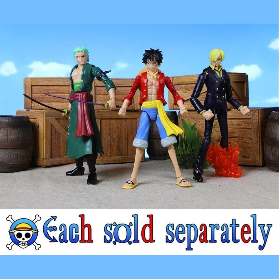 One Piece Anime Heroes 17cm Articulated Action Figure - Monkey D. Luffy Dressrosa Version 3296580370078