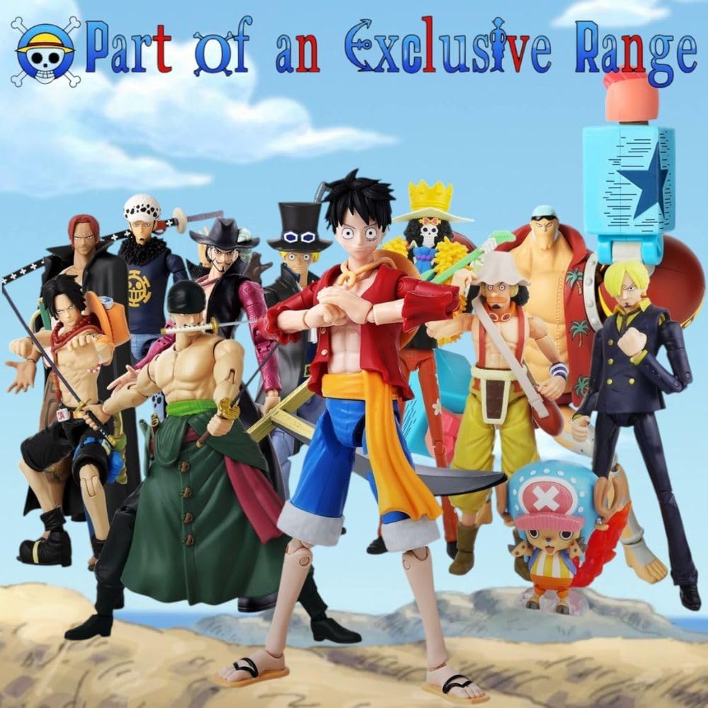 One Piece Anime Heroes 17cm Articulated Action Figure - Monkey D. Luffy Dressrosa Version 3296580370078