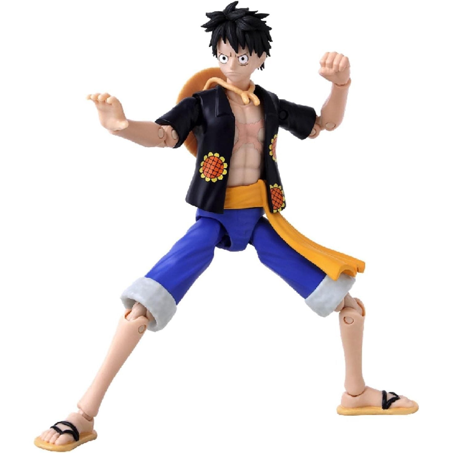 One Piece Anime Heroes 17cm Articulated Action Figure - Monkey D. Luffy Dressrosa Version 3296580370078