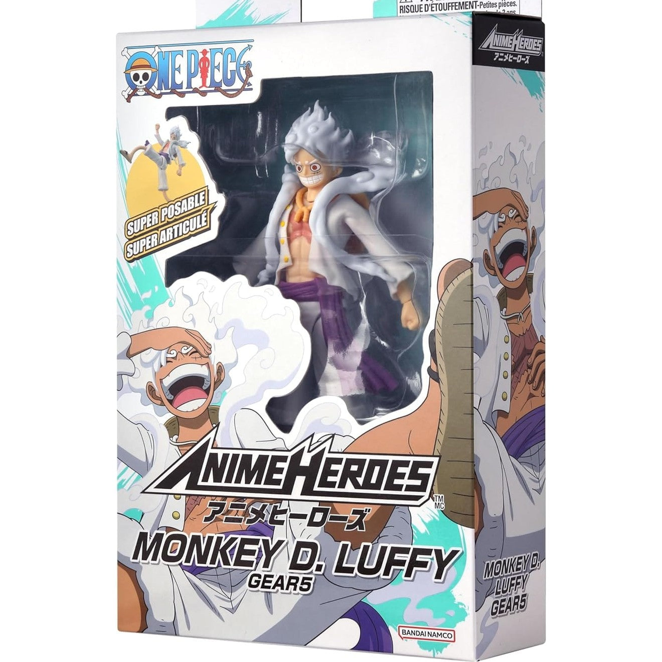 One Piece Anime Heroes 17cm Articulated Action Figure - Monkey D. Luffy Gear 5 3296580370542