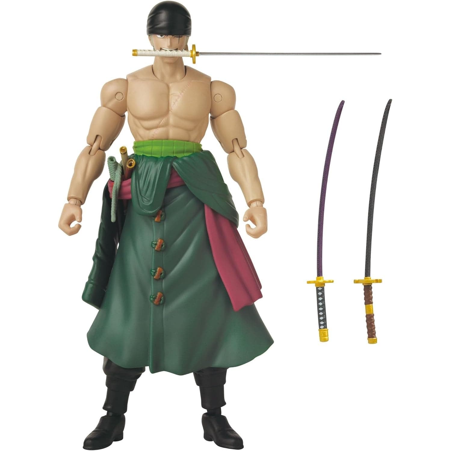 One Piece Anime Heroes 17cm Articulated Action Figure  - Roronoa Zoro 3 Swords Style 3296580370528