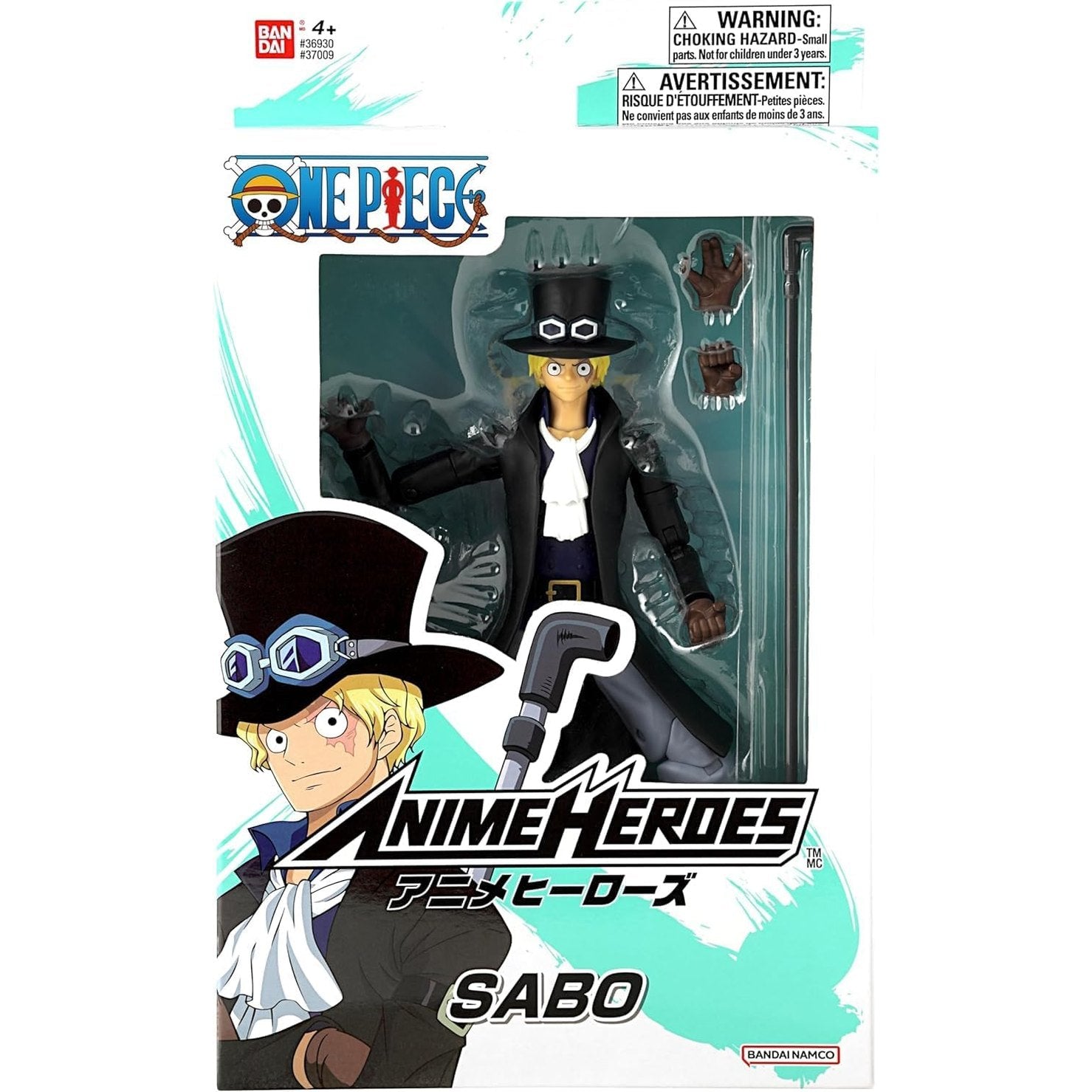 One Piece Anime Heroes 17cm Articulated Action Figure - Sabo 3296580370092