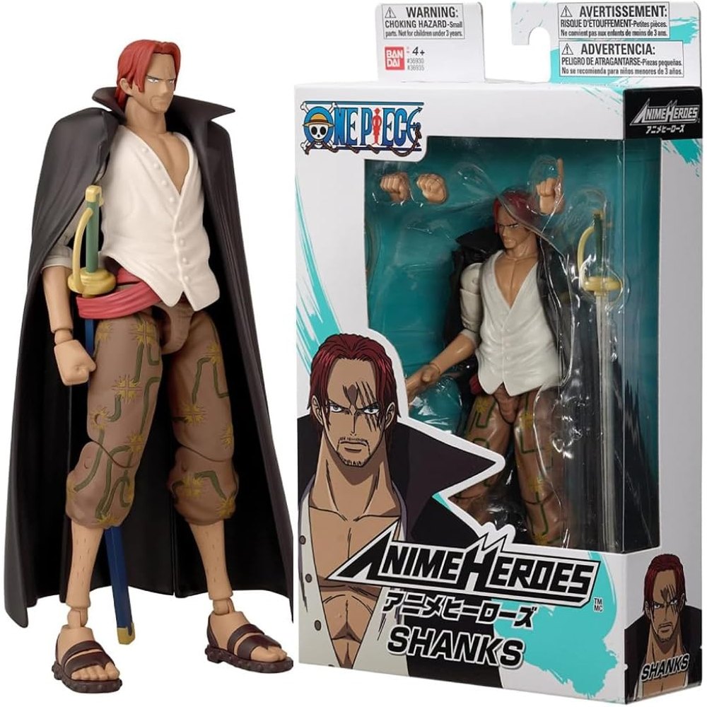 One Piece Anime Heroes 17cm Articulated Action Figure - Shanks 3296580369355