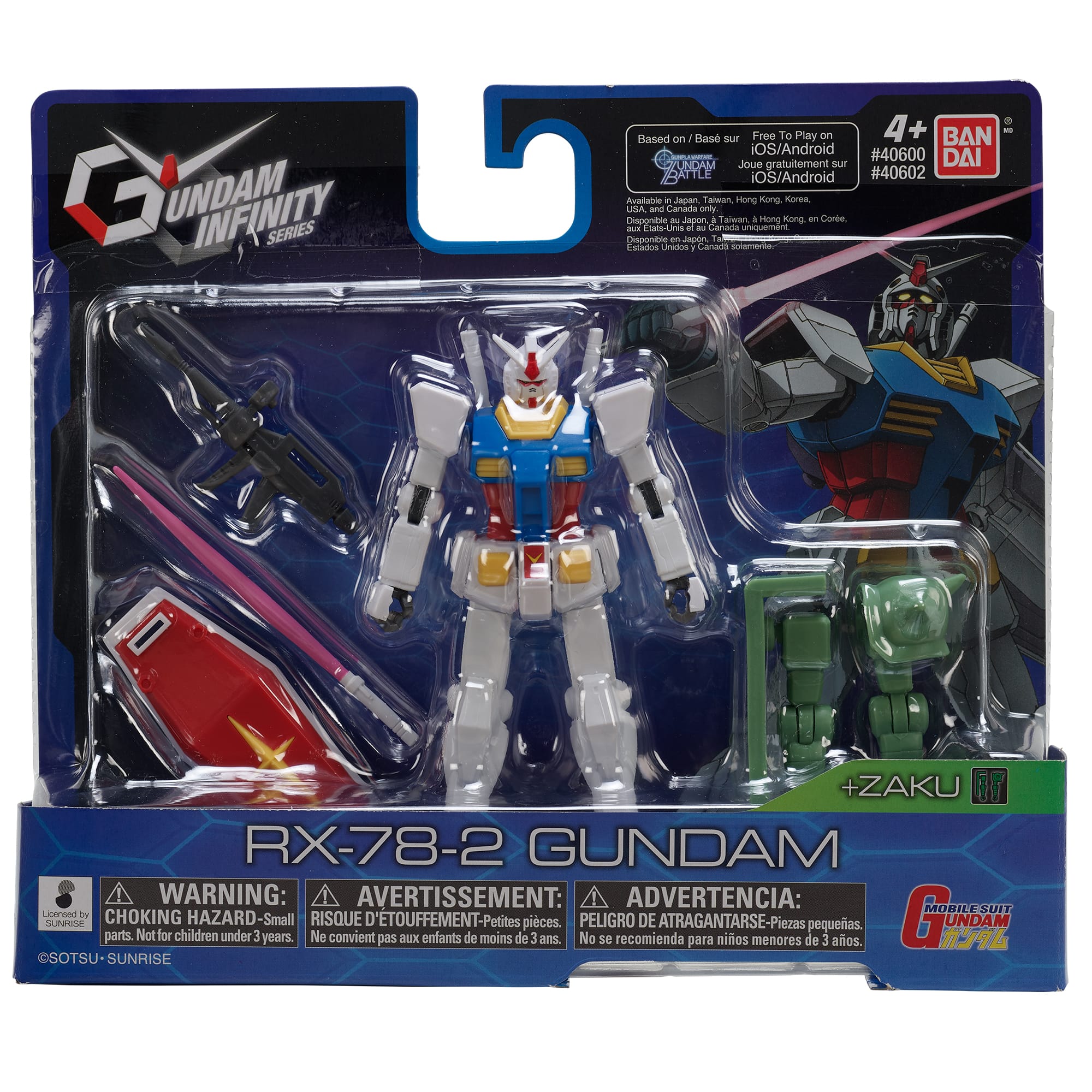 Gundam Infinity RX-78-2 Action Figure - 4.5 Inch Collectible 3296580406029