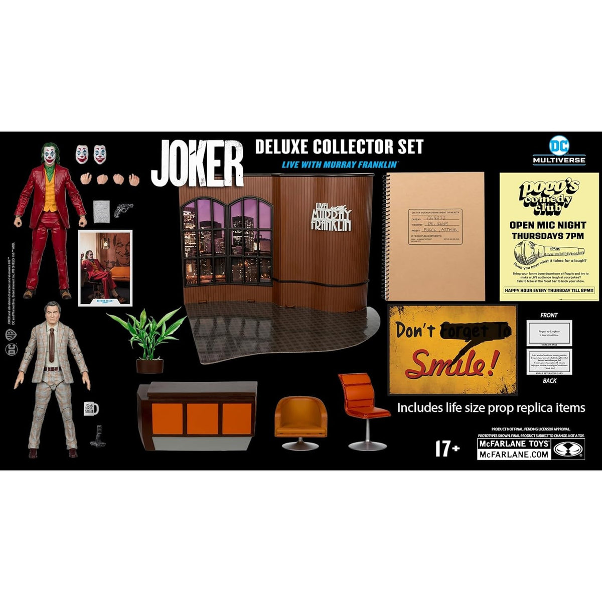 Joker Movie Deluxe Collector Set DC Multiverse Figure 0787926173338