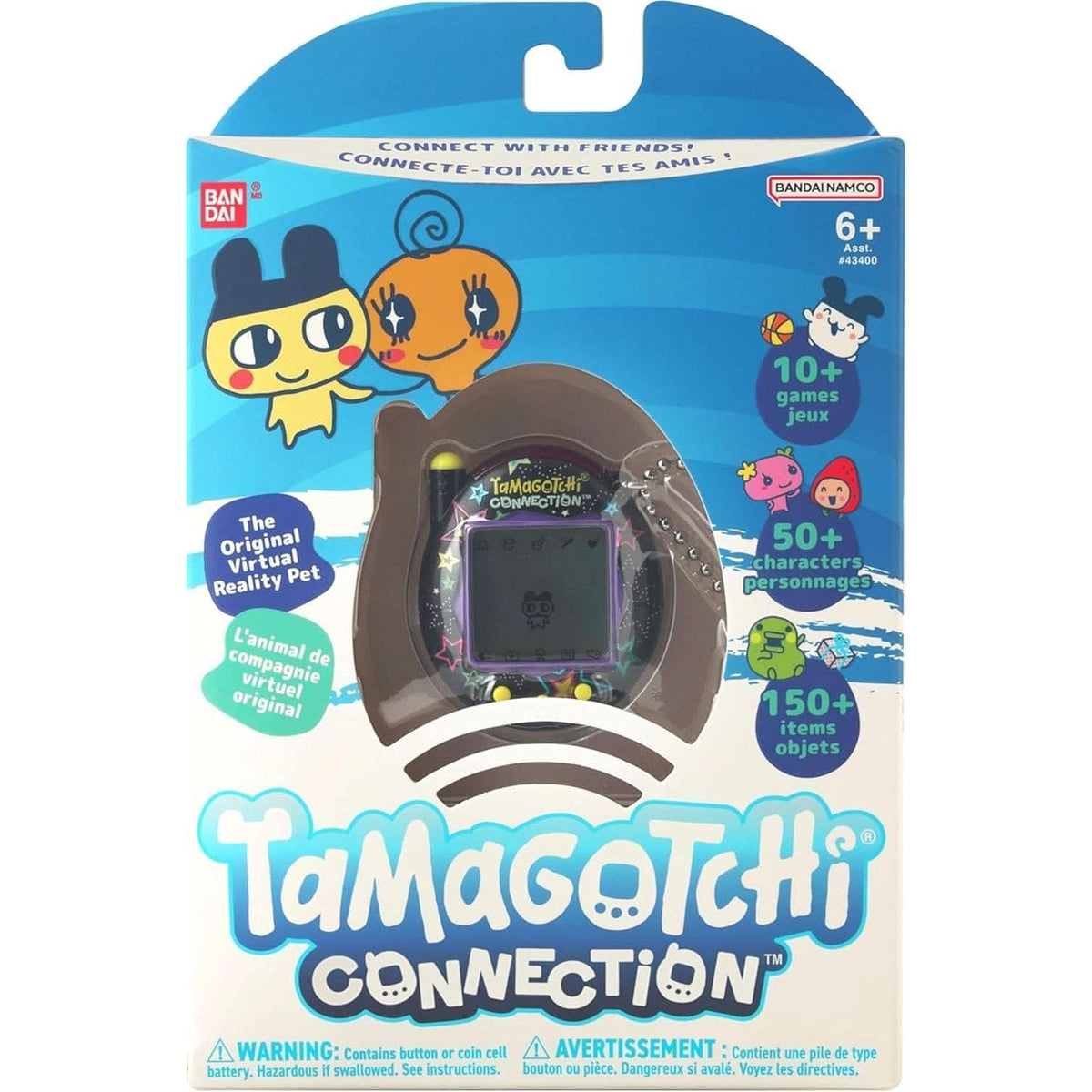 Tamagotchi Connection Digital Pet Neon Stars Shell Virtual Pet 329658043077
