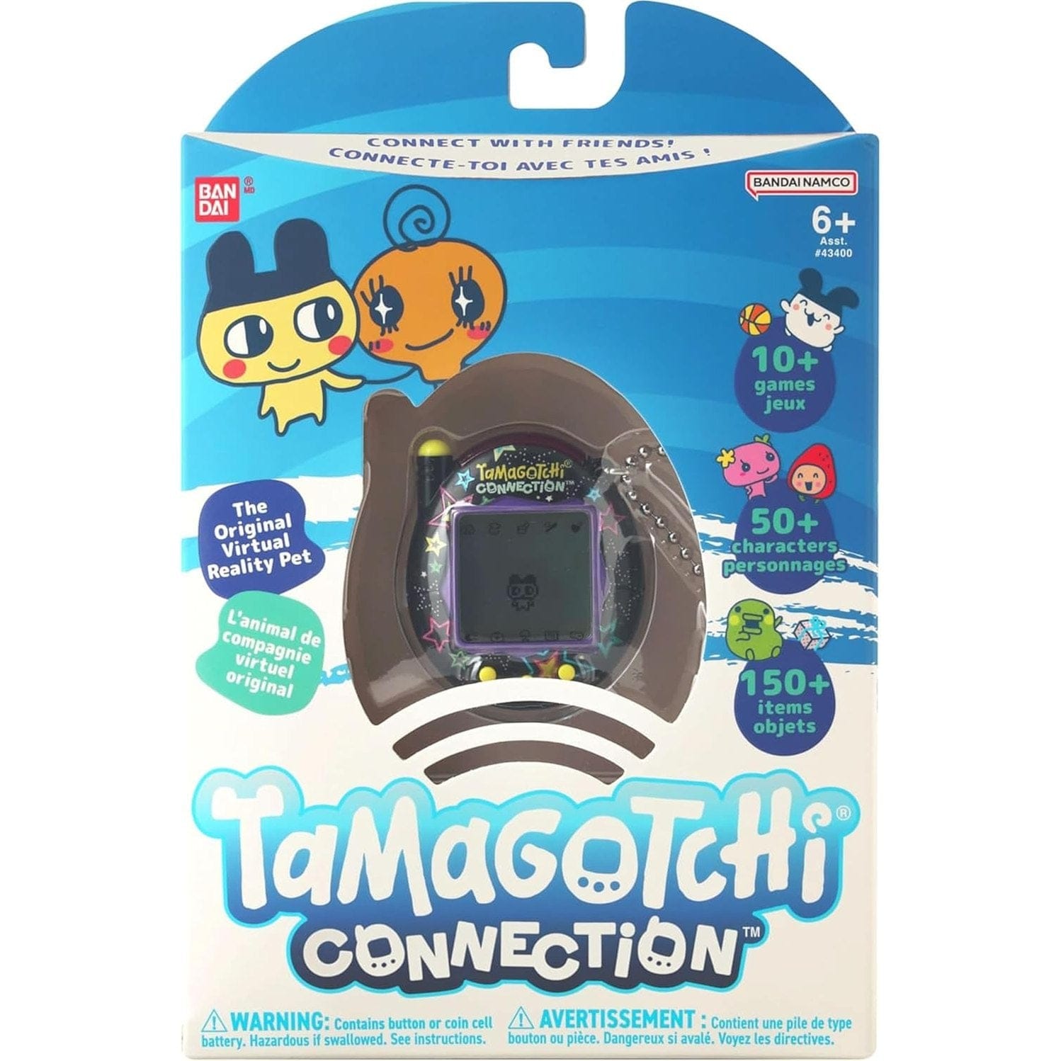 Tamagotchi Connection Digital Pet Neon Stars Shell Virtual Pet 329658043077