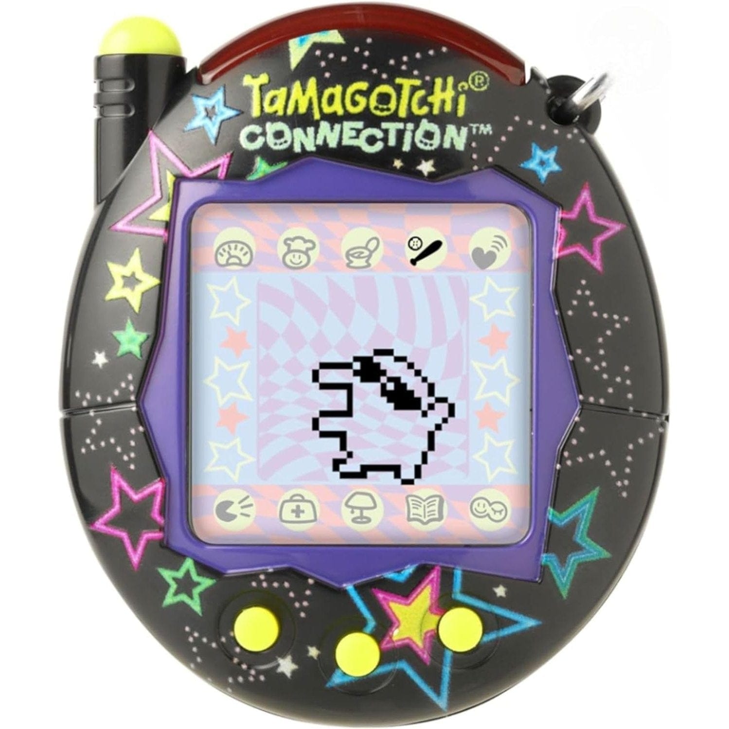 Tamagotchi Connection Digital Pet Neon Stars Shell Virtual Pet 329658043077