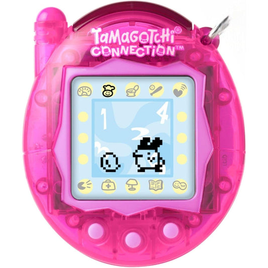 Tamagotchi Connection Digital Pet Translucent Pink Shell Virtual Pet 3296580434053