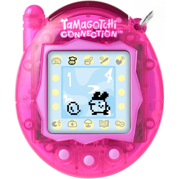 Tamagotchi Connection Digital Pet Translucent Pink Shell Virtual