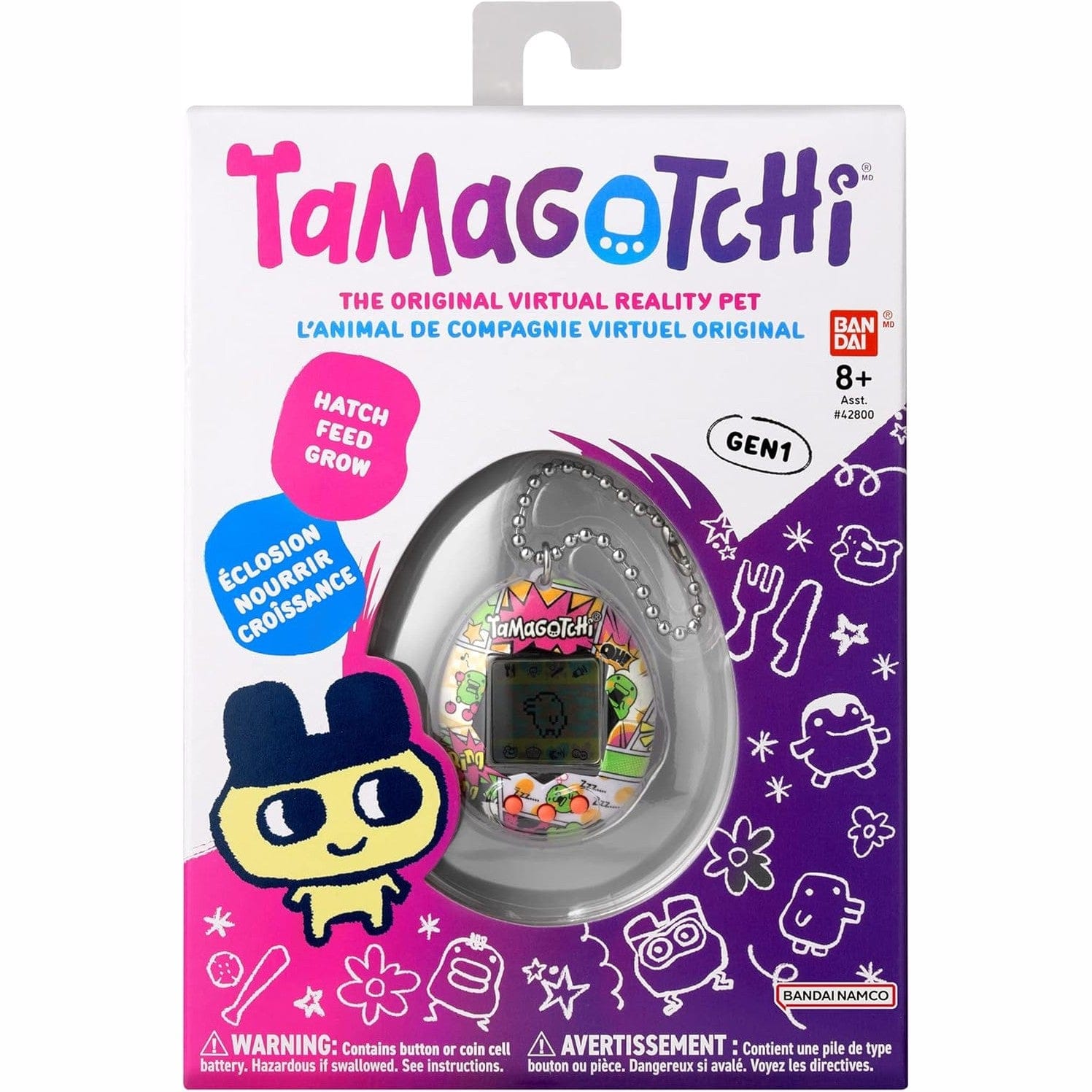 Tamagotchi Original Kuchipatchi Comic Book Shell: Classic Virtual Pet Toy 3296580429691