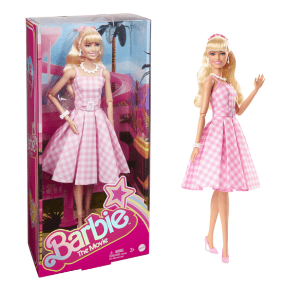 Barbie Movie Pink Gingham Dress 0194735160709
