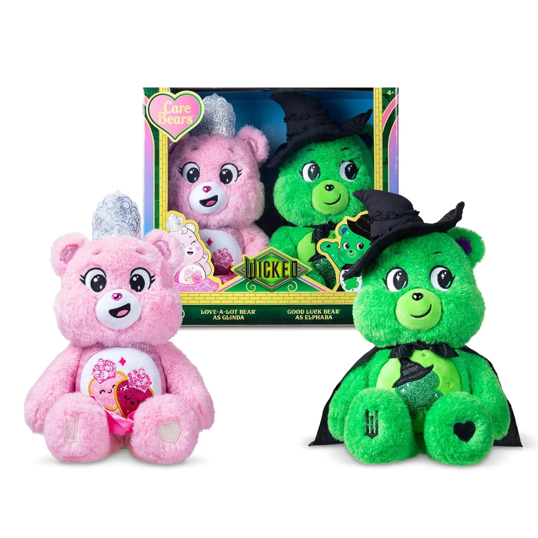 Care Bear 30cm Soft Plush Toy - Wicked - Limited Edition 30cm Glinda & Elphaba Gift Set 0885561229998