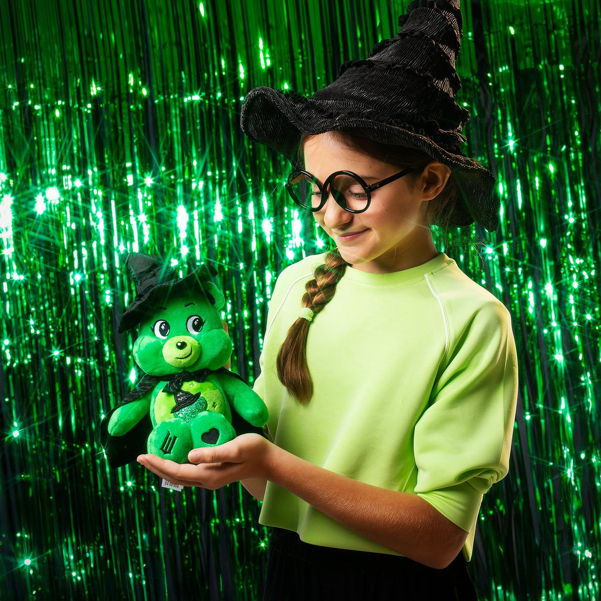 Care Bear 9" Soft Plush Toy - Wicked - Good Luck Bear as Elphaba 0885561230826