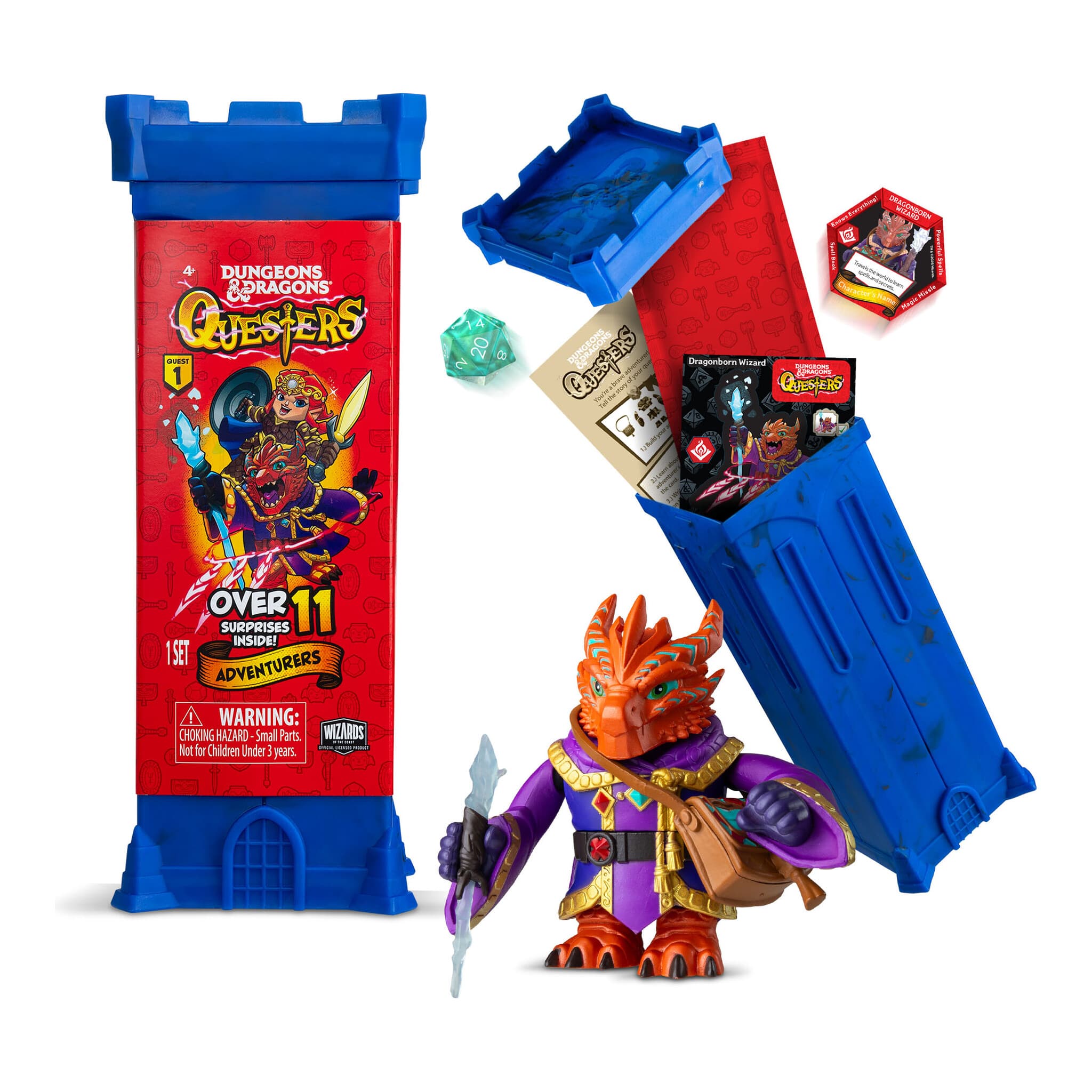 Dungeons & Dragons Questers Adventurer Characters Blind Pack 3.75-Inch Buildable Figure