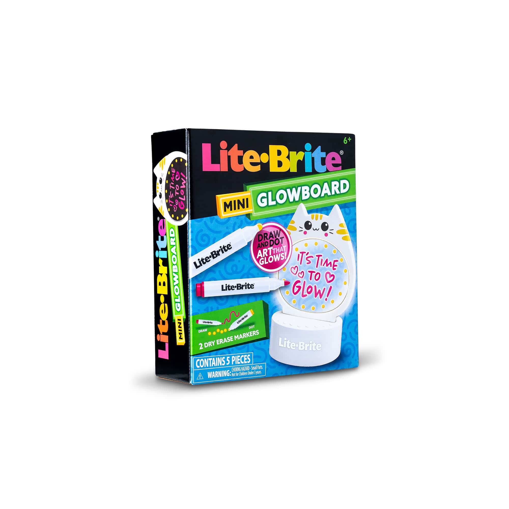 Lite-Brite Mini Glow Board with Colourful Pegs
