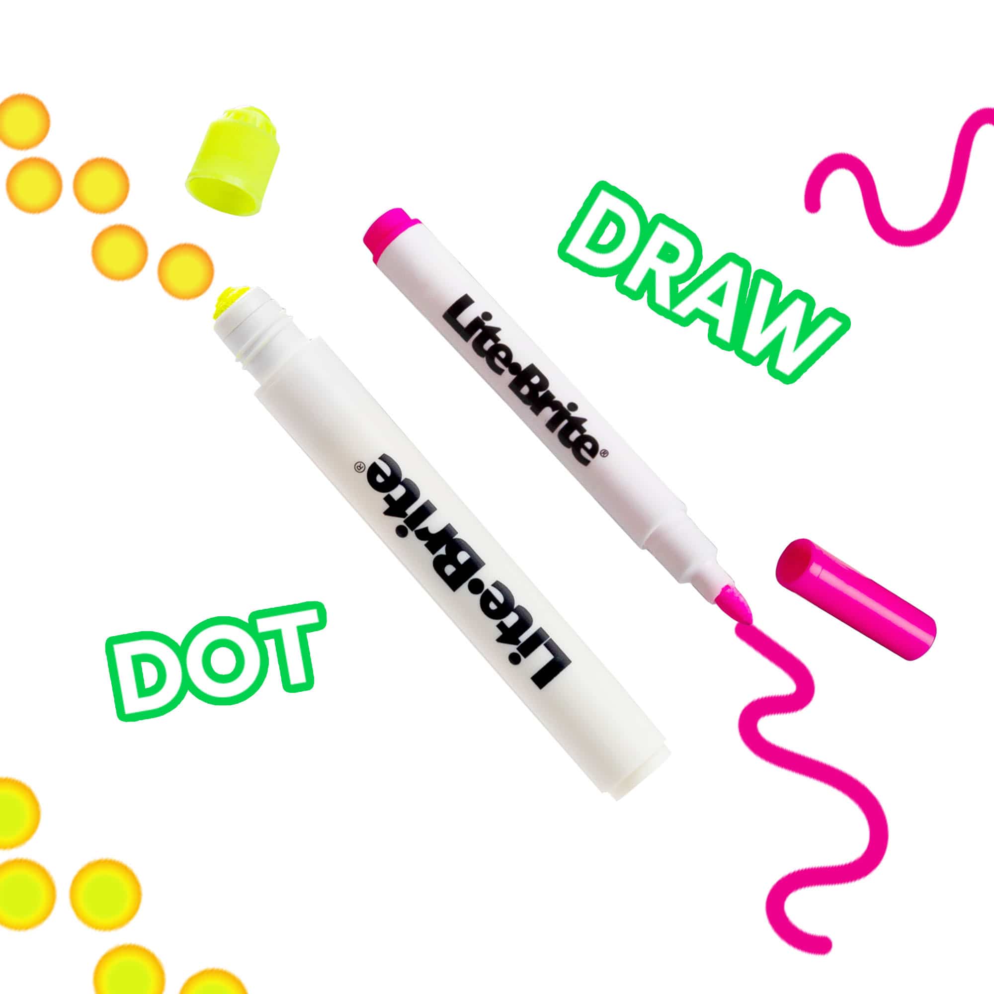Lite-Brite Mini Glow Board with Colourful Pegs