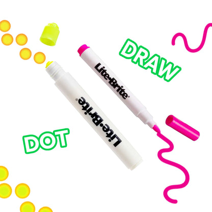 Lite-Brite Mini Glow Board with Colourful Pegs