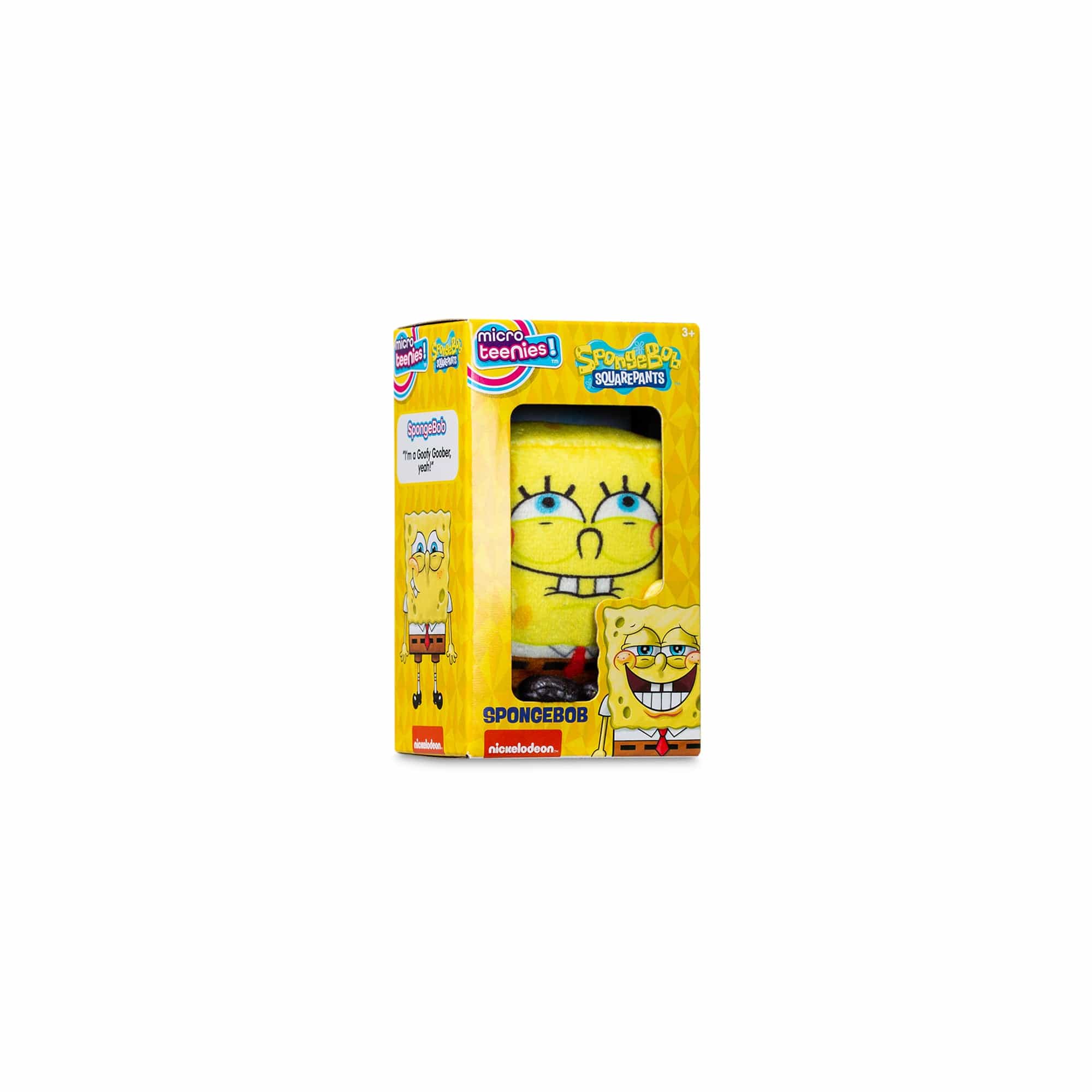 Micro Teenies 3-inch Plush Spongebob Squarepants -Silly Spongebob 885561003857