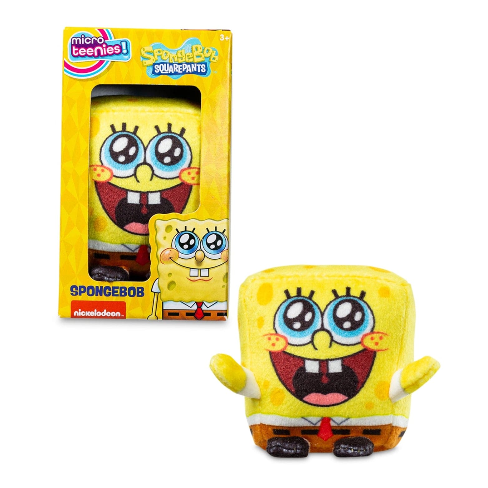 Micro Teenies 3-inch Plush Spongebob Squarepants - Spongebob (Mouth Open) 885561003833
