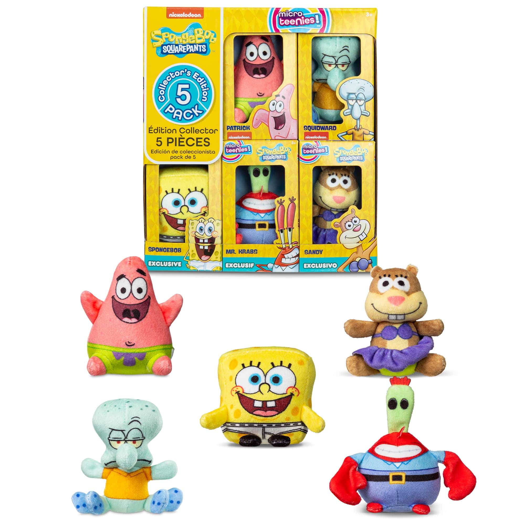 Micro Teenies Spongebob Squarepants - Collector 5 Pack 885561004090