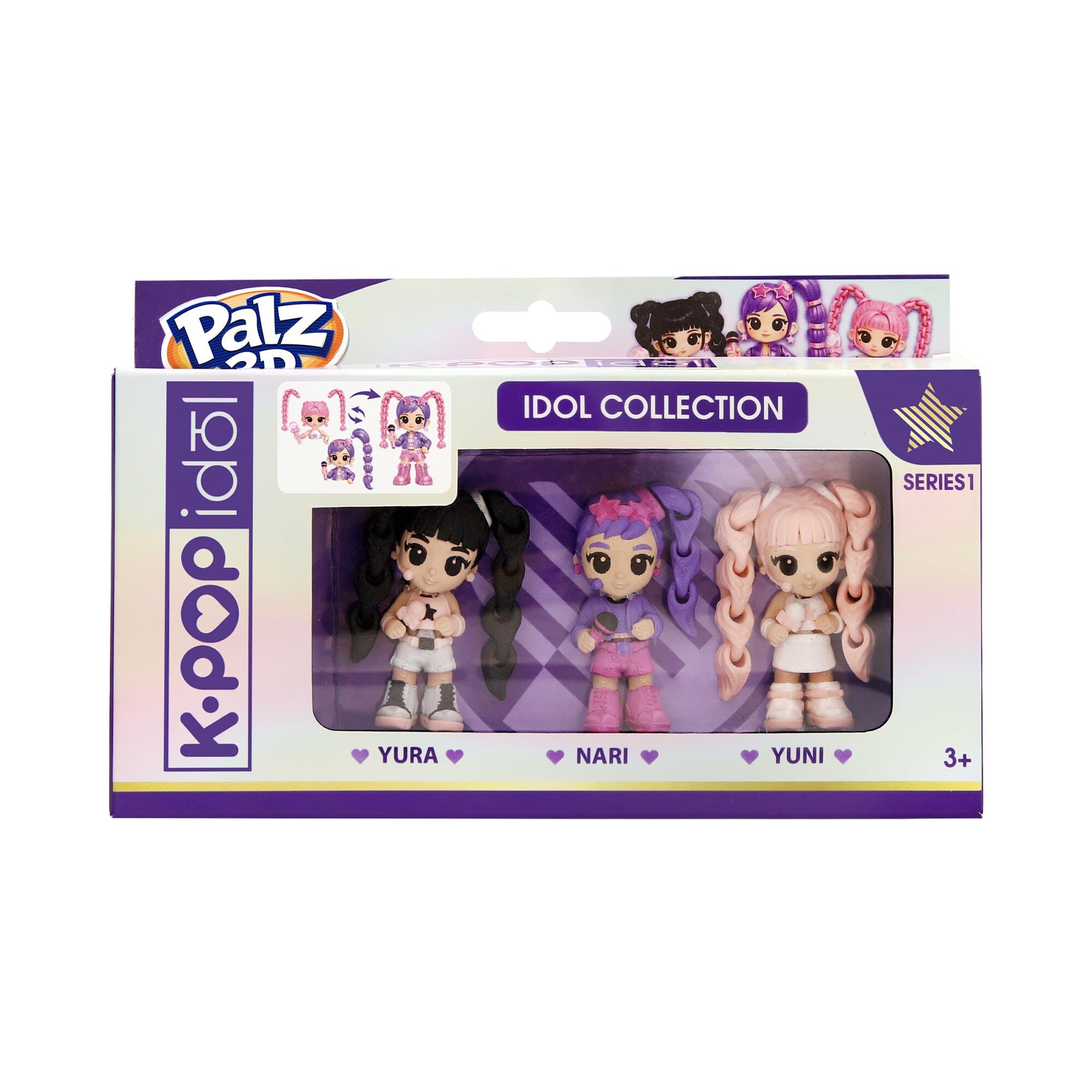 Palz 3D K-Pop Demon Hunters Idols 3-Pack 8421134965072