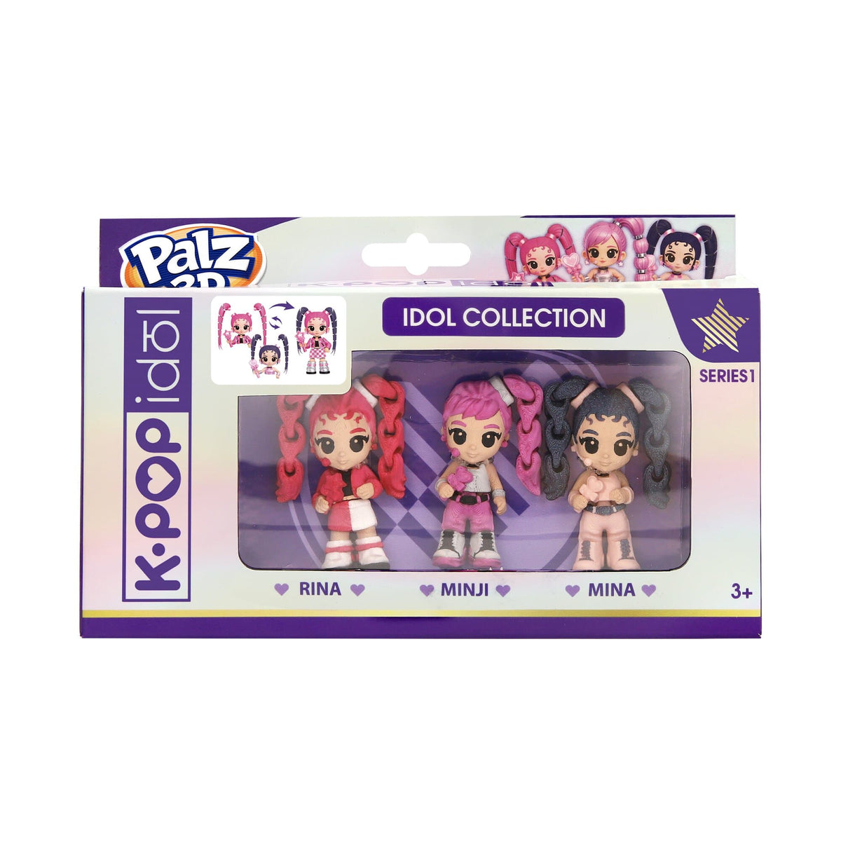 Palz 3D K-Pop Demon Hunters Idols 3-Pack 8421134965072