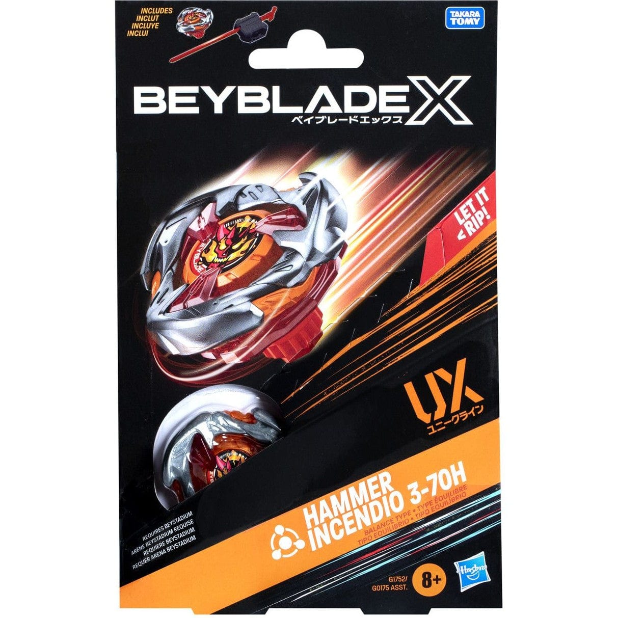 Beyblade Hammer Incendio 3-70H UX Starter Pack Set 5010996298188