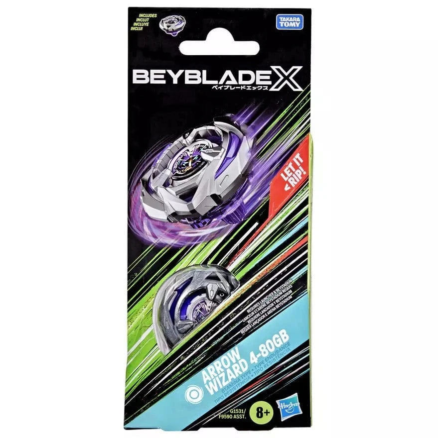 Beyblade X Starter Pack Arrow Wizard 4-80B - Toupie & Lanceur Stamina