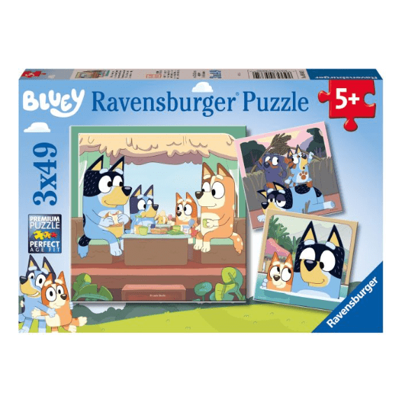 Bluey: 3x 49 Piece Jigsaw Puzzle 4005556056859