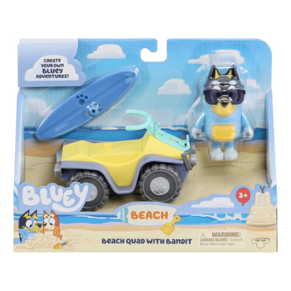 Bluey: Beach S9 Vehicle & Figure - Beach Quad 630996175491