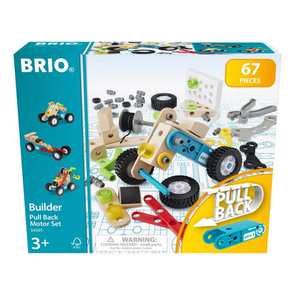 Brio Builder Pullback Motor Set Battery Free 67 Piece BRIO Builder Creations 34595 7312350345957