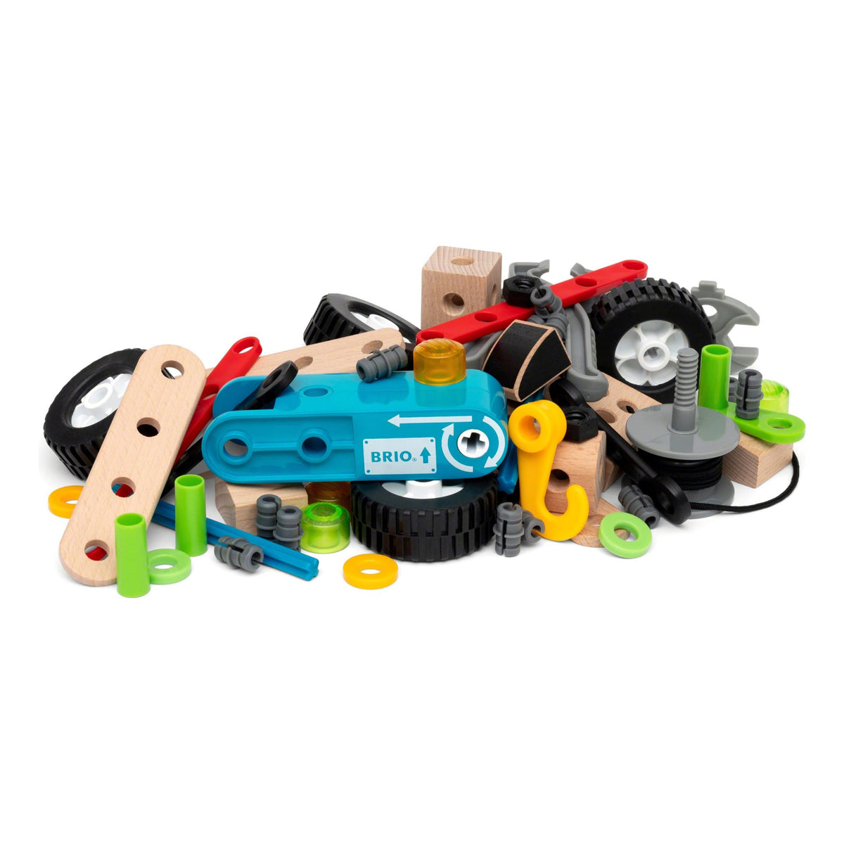 Brio Builder Pullback Motor Set Battery Free 67 Piece BRIO Builder Creations 34595 7312350345957