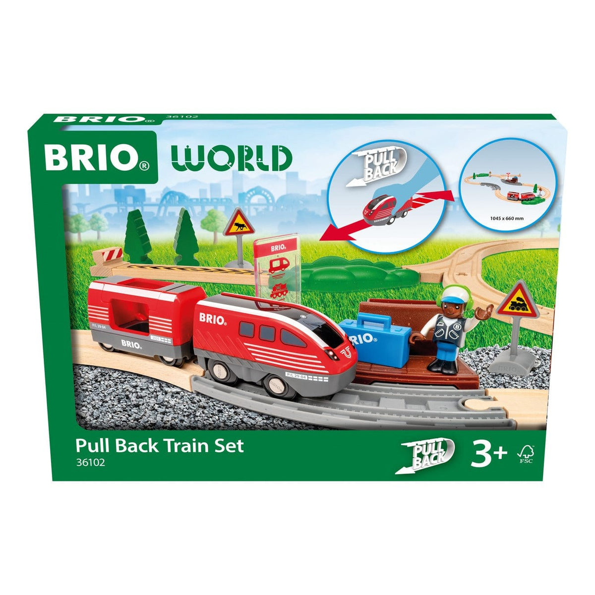 Brio Pullback Train Set