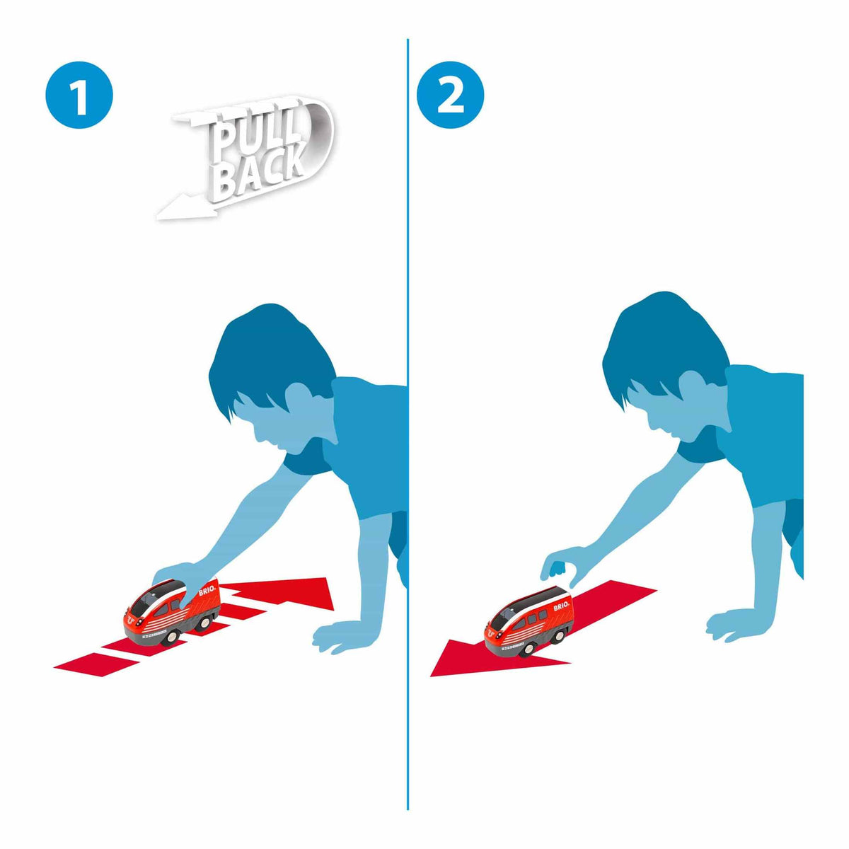 Brio Pullback Train Set