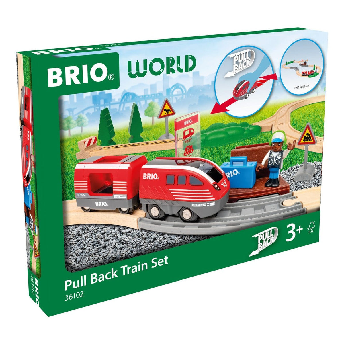 Brio Pullback Train Set