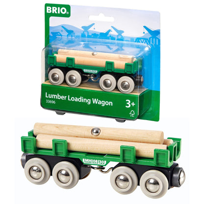 Brio World Lumber Loading Wagon Toy Playset 7312350336962