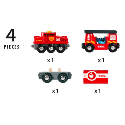 Brio World: Rescue Fire Fighting Train 7312350338447