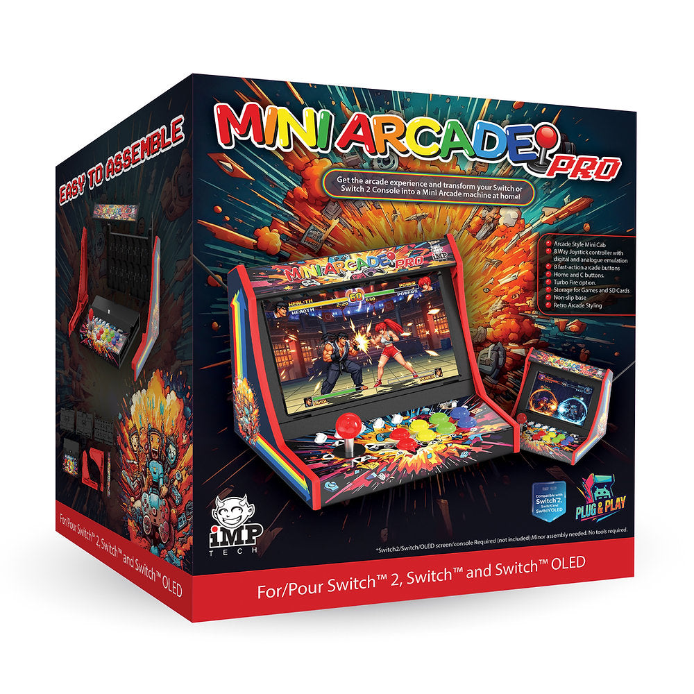 iMP Gaming Mini Arcade Pro Retro Game Cabinet for Nintendo Switch