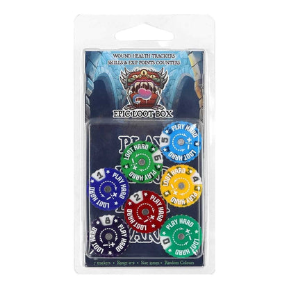 Tracker 25mm 0-9 Random Colours 7 Pack: Epic Loot Box